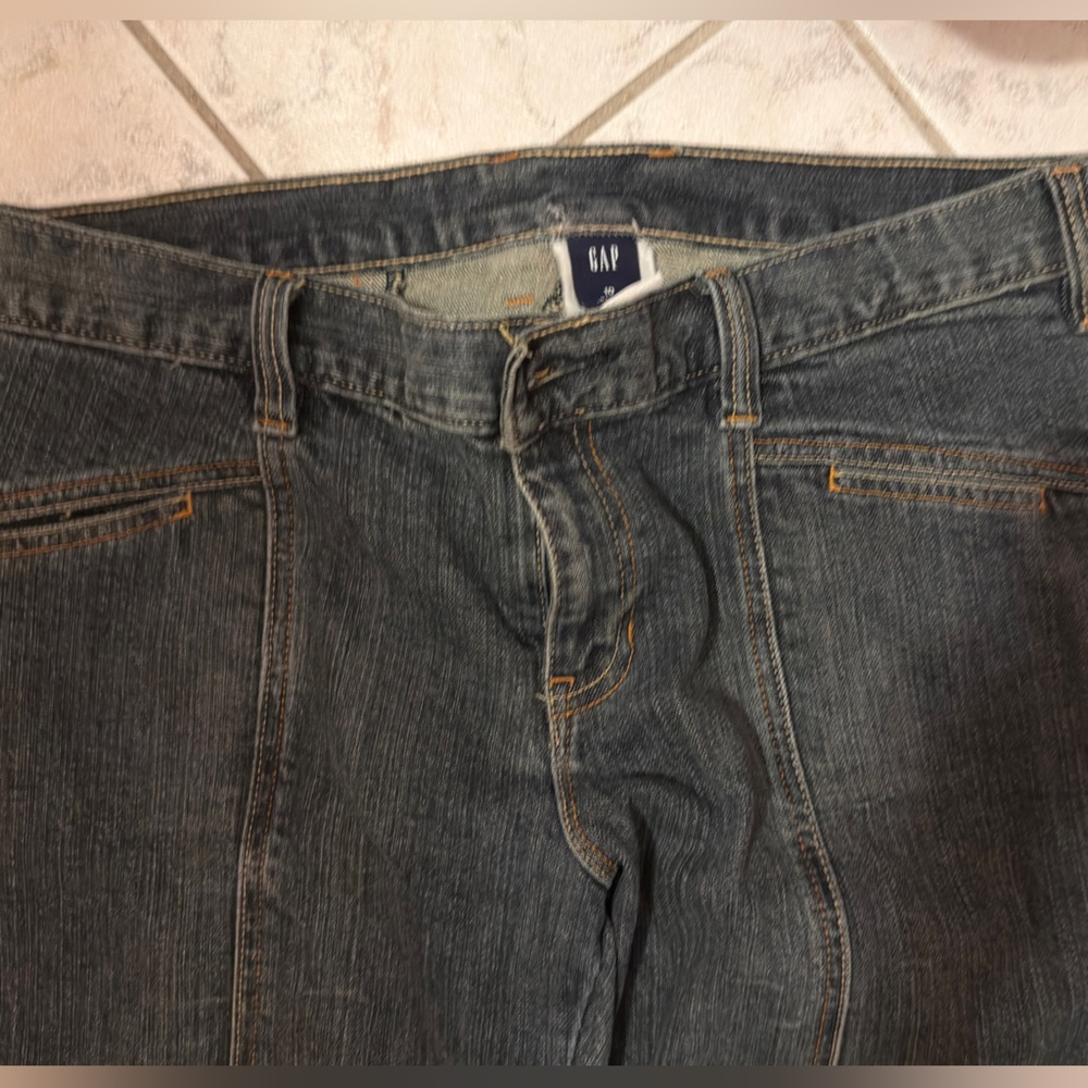 GAP Women's Dark Gray Flare Jeans - Picture 2 of 6
